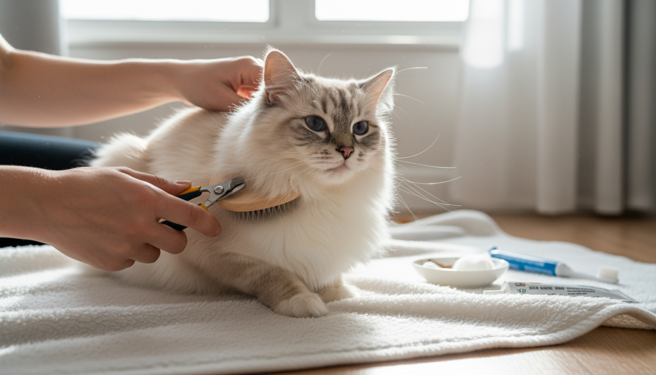 為布偶貓進行日常護理的正確方法