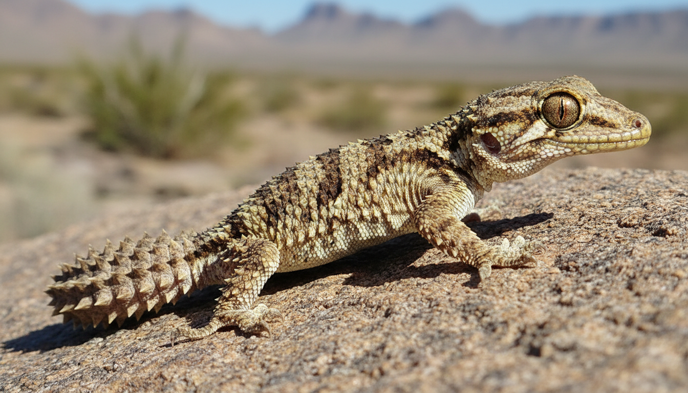 蘭薩天紋守宮的典型外觀特徵展示