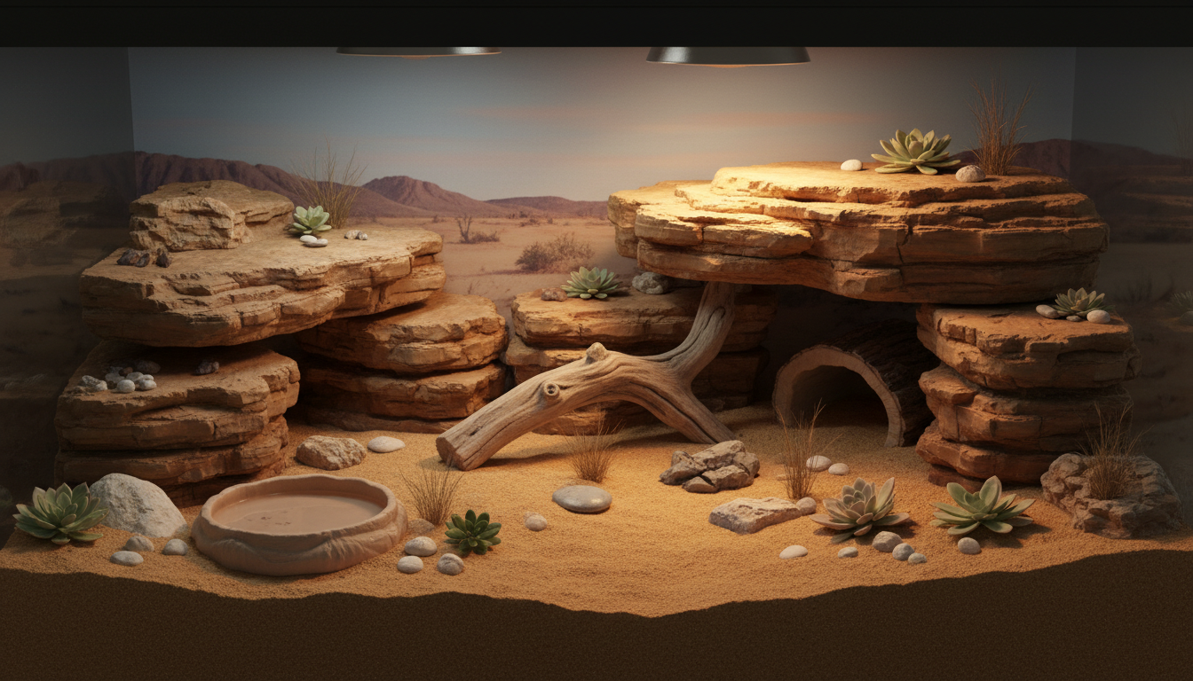 適合蘭薩天紋守宮的理想家居環境設置