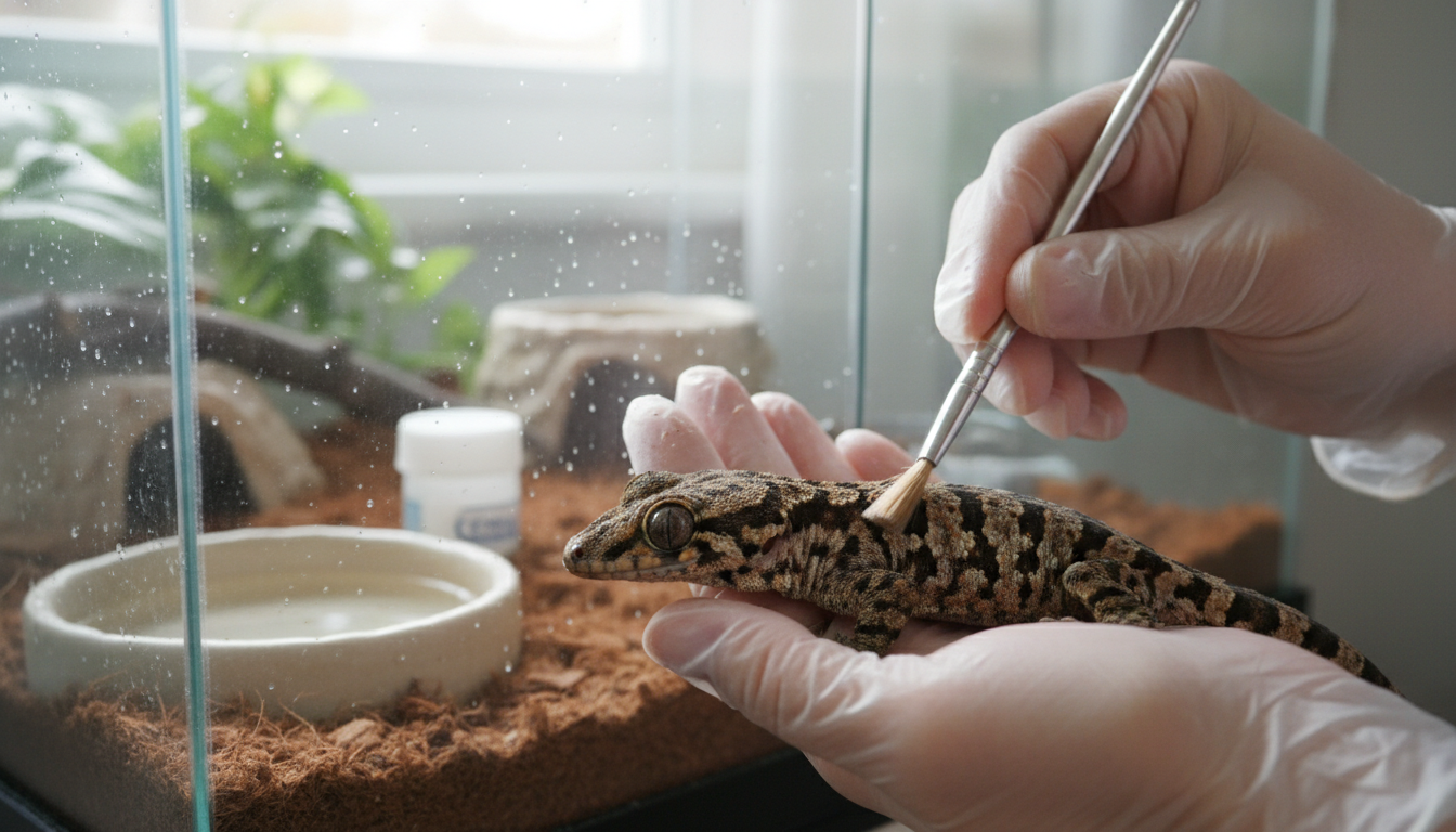 為蘭薩天紋守宮進行日常護理的正確方法