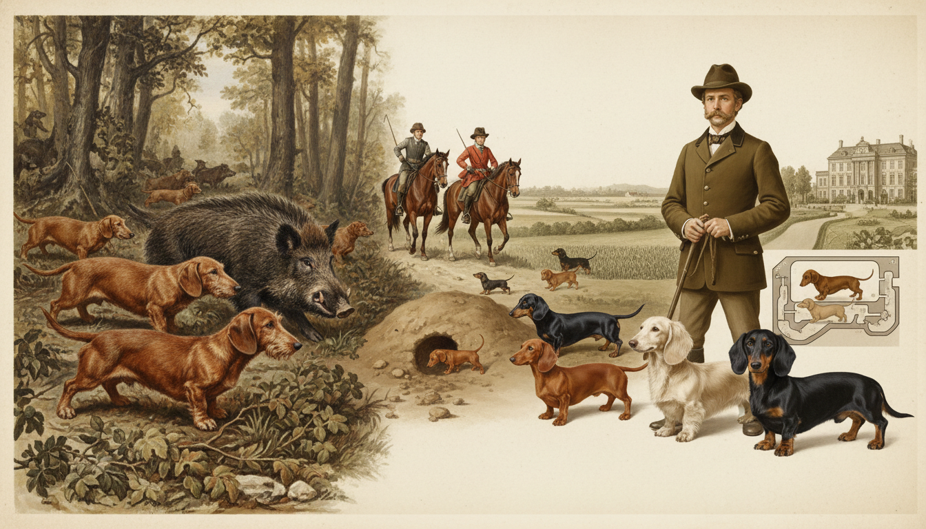 臘腸犬的歷史演變與原始狩獵用途